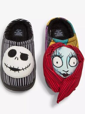 The Nightmare Before Christmas Slippers Jack and Sally XL 11/12